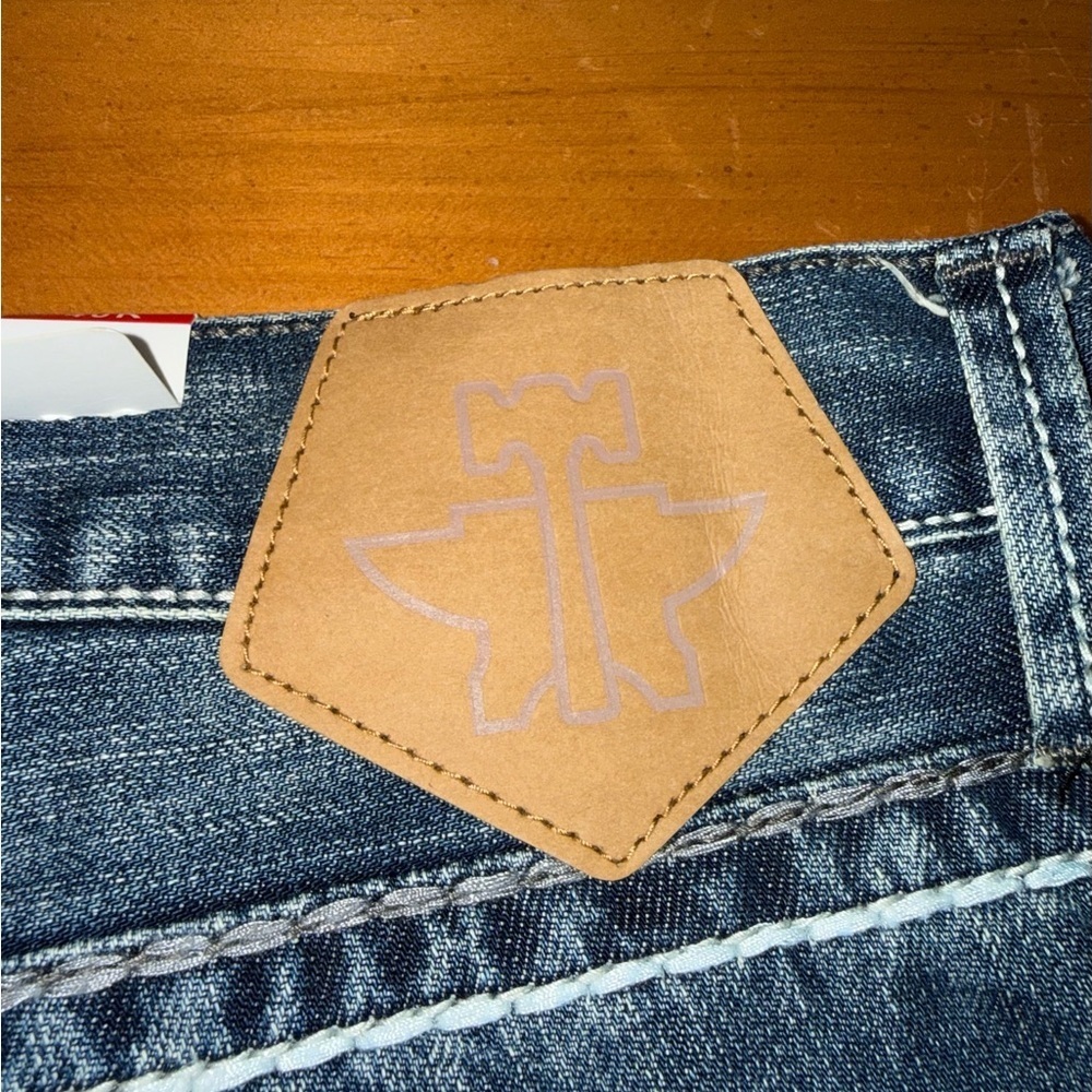 Tin Haul NWT Jagger Denim Jeans Men’s Sz 40R Straight Leg Embroidered Western - Picture 13 of 13